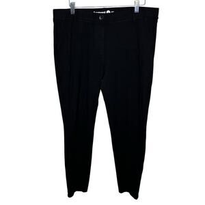 Betabrand Solid Black Work Career Pull On Comfy Casual Pants Stretchy Size XL